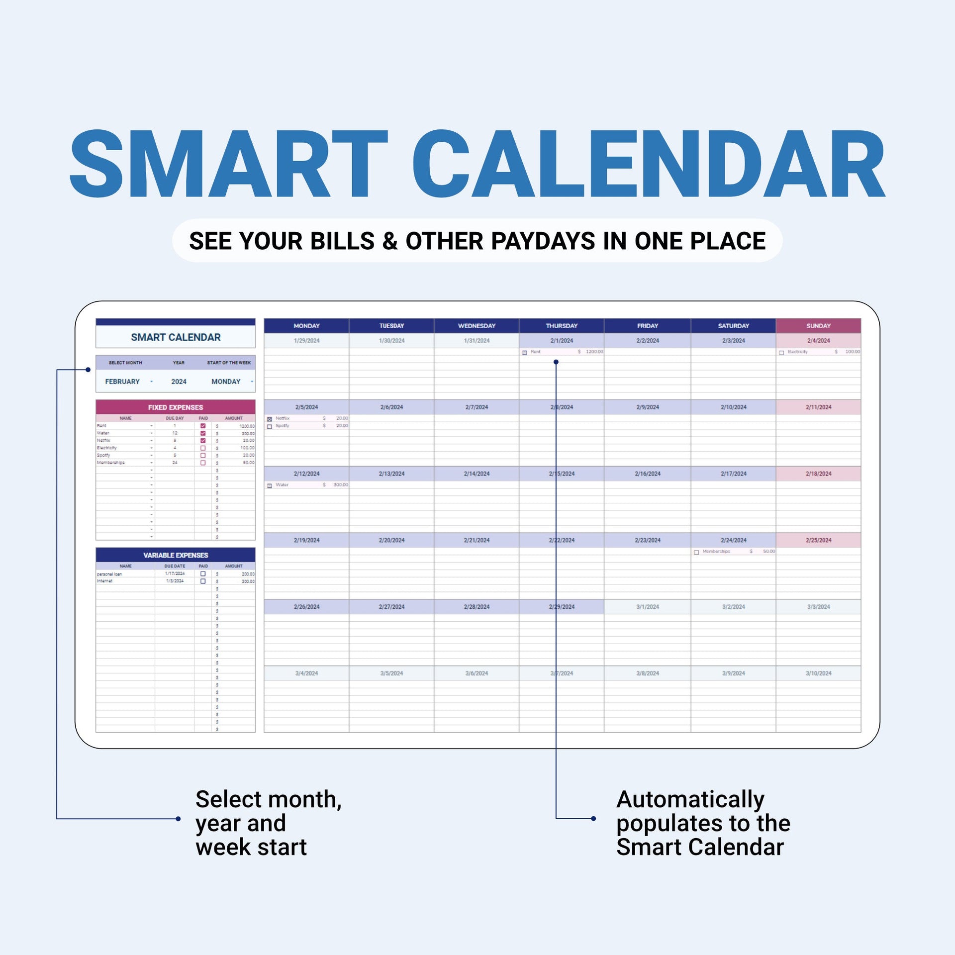 Annual Budget Planner & Financial Essentials - Organization Masters