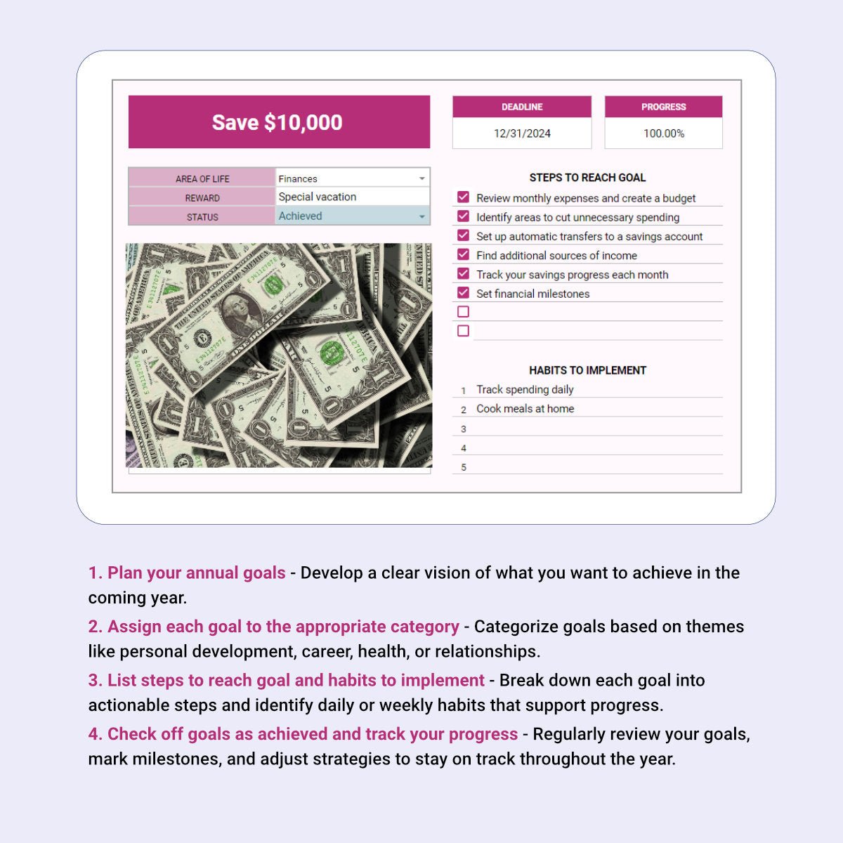 Goal Planner - Organization Masters