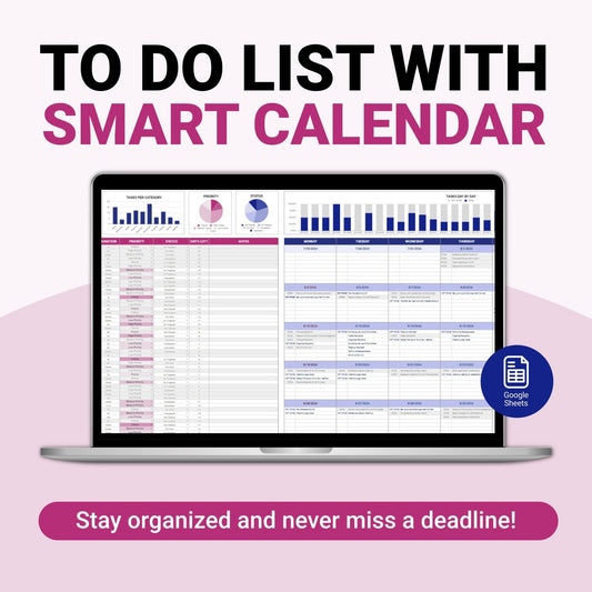 To Do List with Smart Calendar - Organization Masters