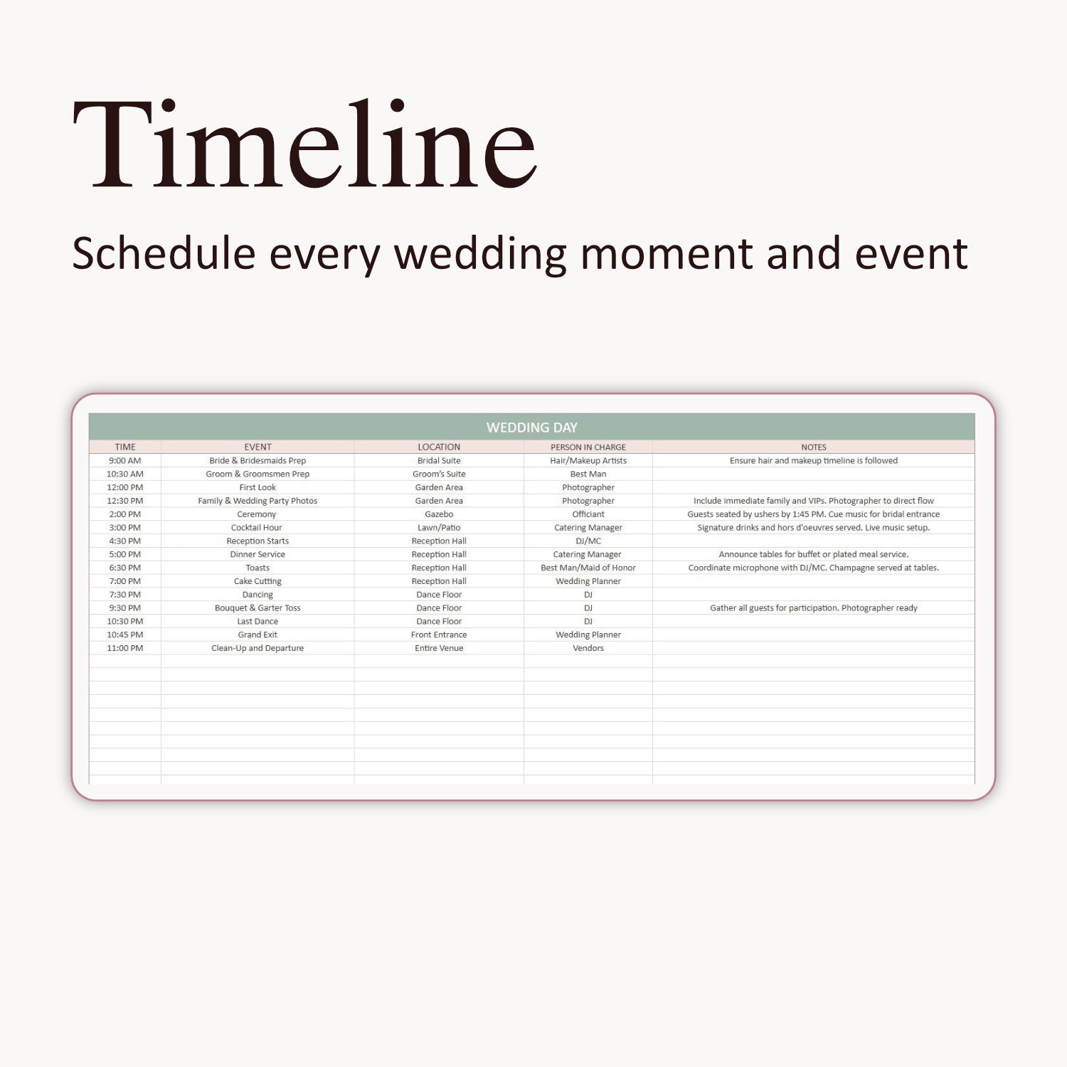 The Ultimate Wedding Planner